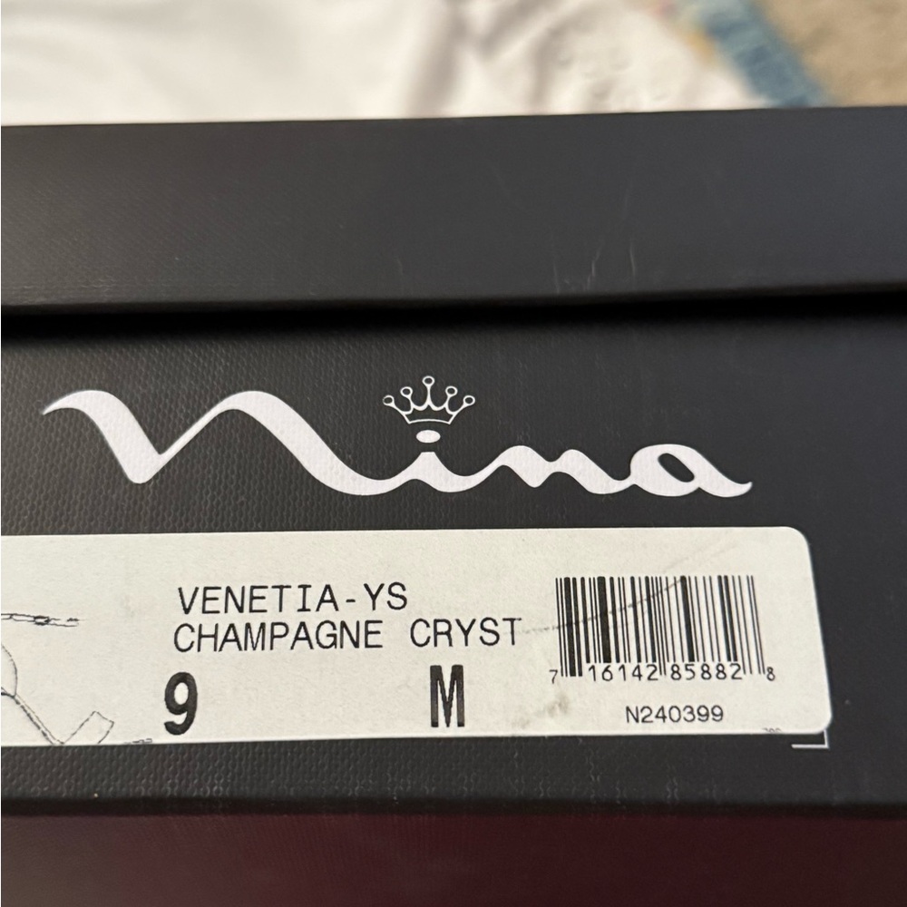 Nina Women's Satin Heels - Champagne - Picture 4 of 4